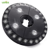 LEDGLE 28LED 200 Lumens Outdoor Cordless Patio Umbrella Pole Light Garden Portable Camping Tent Lamp Emergency Light With Hooks