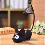 Little Black Cat Night Light Desk Figurines Miniatures Kids Favor Home Decoration & Gift