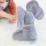 1PC 30cm Peek A Boo Elephant & Bear Stuffed Animals&Plush Doll Play Music Elephant Educational Anti-stress Toy Gift For Children