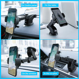 Universal Car Phone Holder Bracket Auto Interior Adjustable Automatically Locking Phone Holder Mount Windshield Accessories